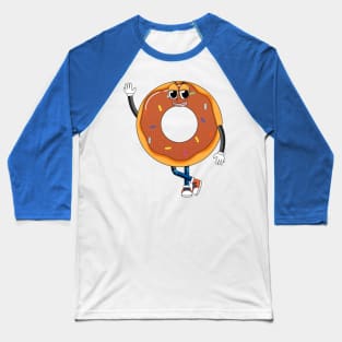 Donut cartoon character Baseball T-Shirt